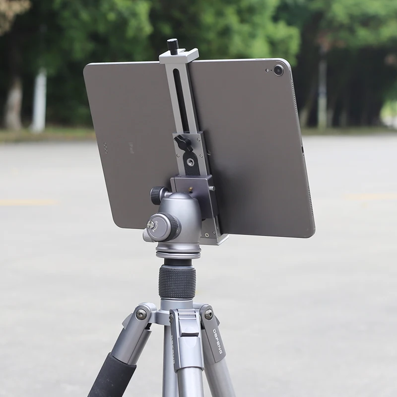 Universal Aluminum Alloy Tablet Phone Stand Holder Clip Tripod Adjustable Bracket for Mobile Phones Ipro Tablets Tablet Holder