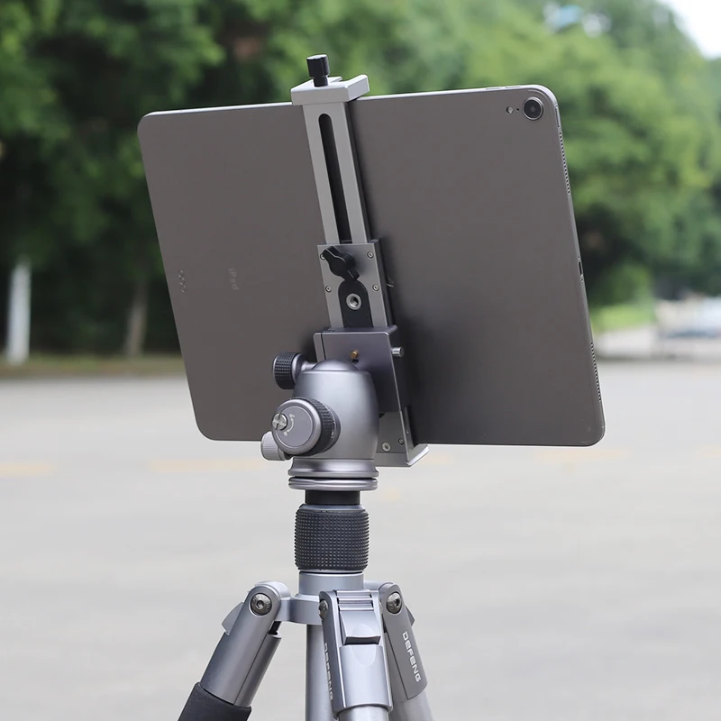 Universal Aluminum Alloy Tablet Phone Stand Holder Clip Tripod Adjustable Bracket for Mobile Phones Ipro Tablets Tablet Holder