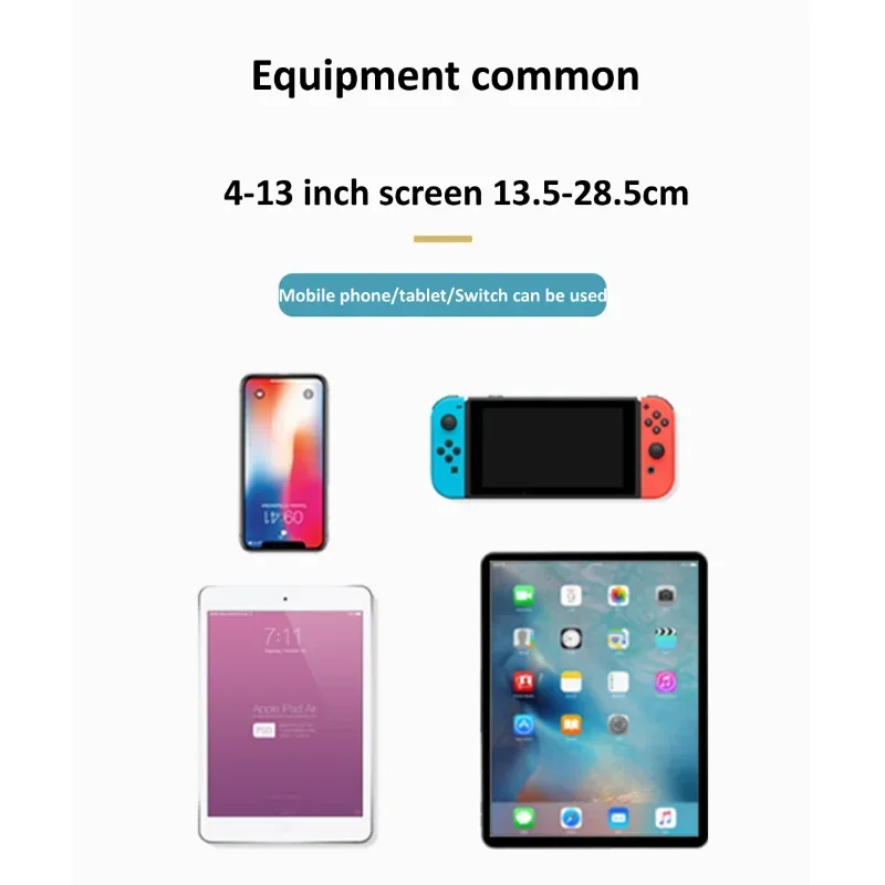 1pcs Wall Mount Tablet Stand Long Arm Stretchable Cell Phone Wall Holder Adjustable Metal Wall IPad Stand for IPhone 4-13 Inches