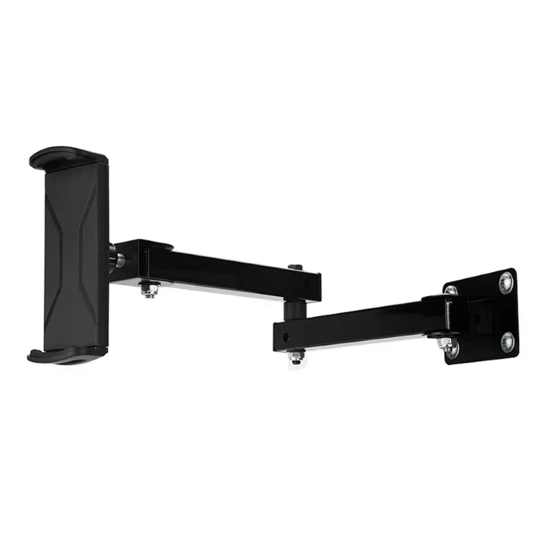 1pcs Wall Mount Tablet Stand Long Arm Stretchable Cell Phone Wall Holder Adjustable Metal Wall IPad Stand for IPhone 4-13 Inches