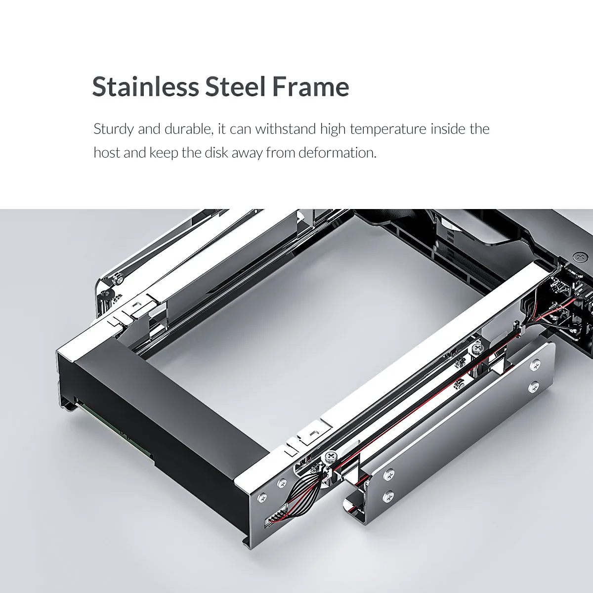 ORICO Hard Drive Caddy 2.5 to 3.5 inch Stainless Internal Hard Drive Mounting Bracket Adapter 3.5 inch SATA HDD Mobile Frame