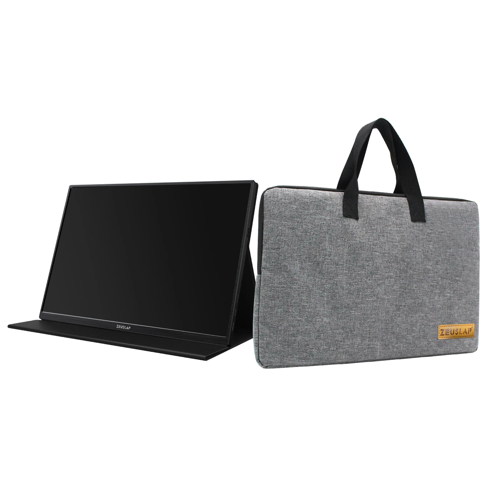 ZEUSLAP 13.3" 14" 15.6" 16" Portable Monitor Bag Waterproof Nylon Ultrabook Laptop Messenger Hand Bag