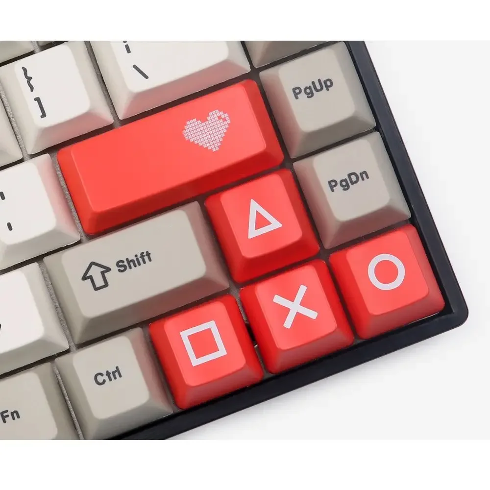 Cross Ring Square Triangle Direction Keycaps Set of Esc Enter WASD Arrow Key Caps for Mechanical Keyboard OEM Profile ABS