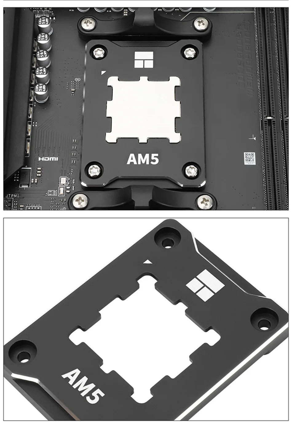 Thermalright ASF AMD AM5 Secure Frame Black/Red Computer CPU Bending Corrector Frame AM5 Anti Bending Support