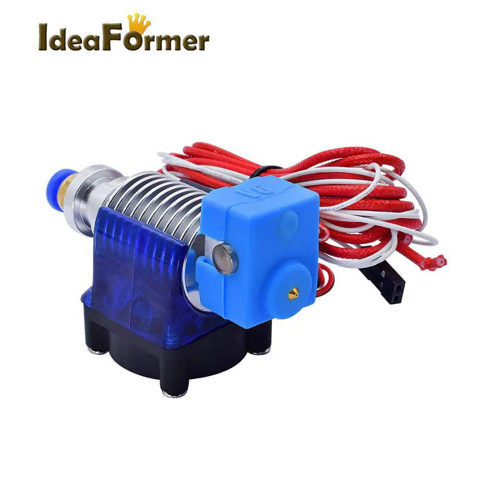 V6 J-head 12V 24V All Metal Hotend Wade or Bowden 1.75/3.0mm Filament Nozzle Cooling Fan Bracket Block Thermistors Heat Sink Kit