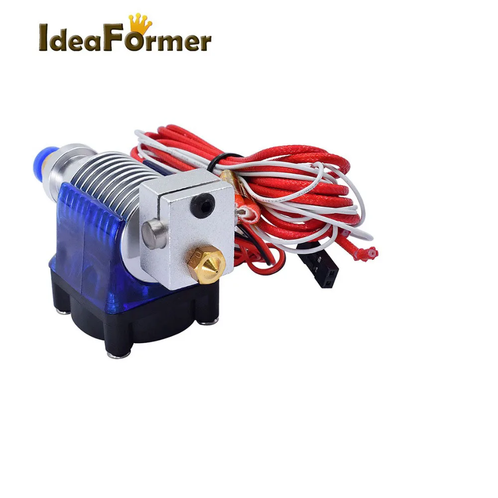 V6 J-head 12V 24V All Metal Hotend Wade or Bowden 1.75/3.0mm Filament Nozzle Cooling Fan Bracket Block Thermistors Heat Sink Kit