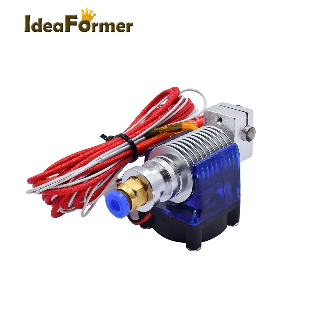 V6 J-head 12V 24V All Metal Hotend Wade or Bowden 1.75/3.0mm Filament Nozzle Cooling Fan Bracket Block Thermistors Heat Sink Kit