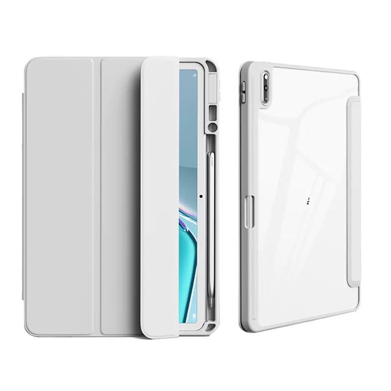 For Huawei Matepad 11 5 Case With Pen Holder PU Leather Acrylic Back Fold Smart Cover For Huawei Matepad 11.5 11.5S 11.5 S Case