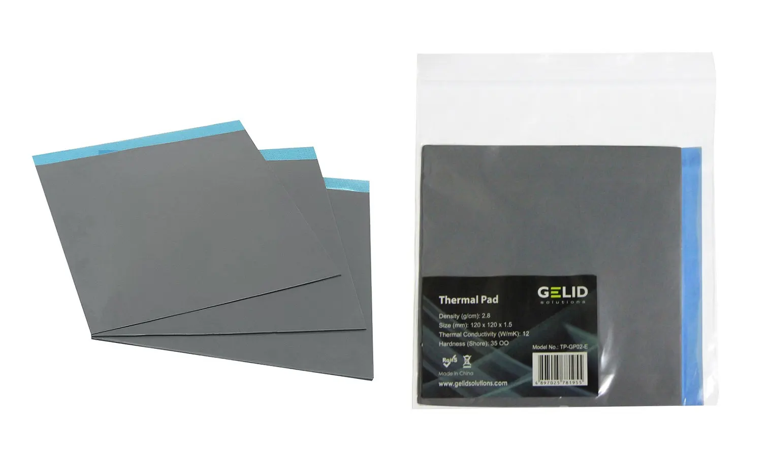 GELID GP-EXTREME Thermal Pad CPU/GPU Graphics Card Motherboard high-performance Pad Heat Dissipation Silicone Pad Multi-Size 12W