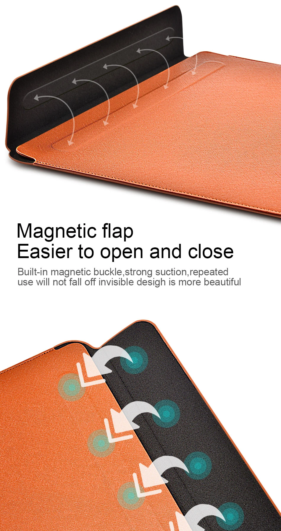 Cingrow Laptop Sleeve for MacBook Air 15.3 2026 Waterproof Laptop Bag for MacBook Air 13 Pro 14 Ultra-thin Notebook Bag 15.6