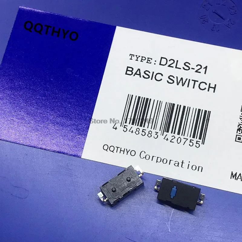 10Pcs Original mouse micro switch D2LS-21 For Anywhere MX Logitech M905 left and right keys G900 903 G603 GPW D2LS 21 side keys