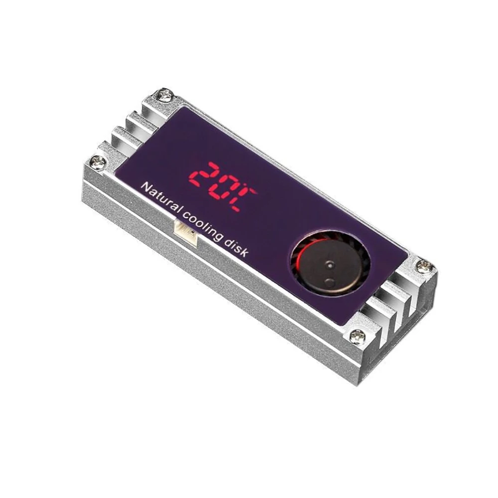 1PCS For M2 SSD Heatsink Cooler with Digital Temperature OLED-Display .2 2280 22110 For NVME Hard Disk Heat-radiator