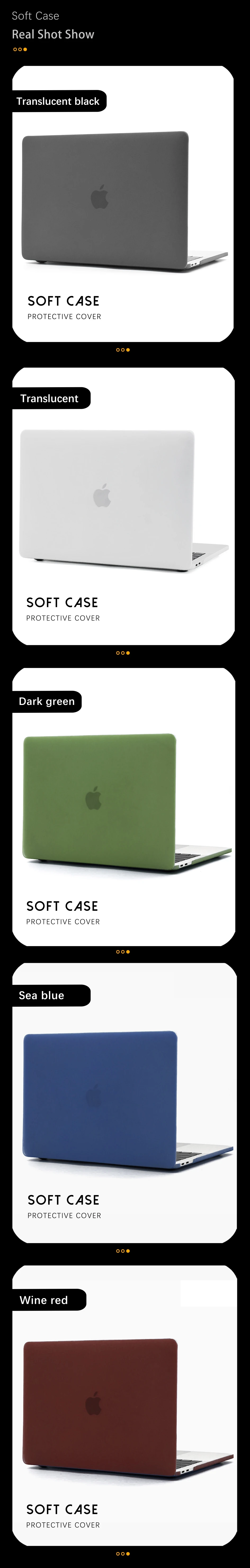 2025 Soft Cover For Macbook Air M4 Case 13.6 15 inch Funda Macbook Pro 13 Case M1 2020 Macbook Pro 14 Case M3 M2 Laptop Case