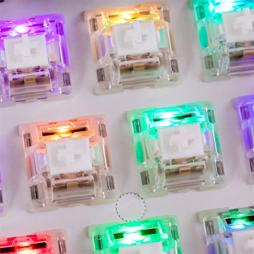 Wholesales KTT Kang White V3 Switches Mechanical Keyboard Switch 5Pin Custom Cherry RGB SMD Gaming Compatible With MX Switch