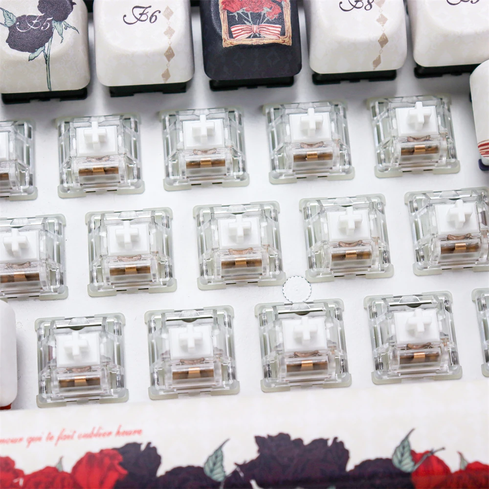Wholesales KTT Kang White V3 Switches Mechanical Keyboard Switch 5Pin Custom Cherry RGB SMD Gaming Compatible With MX Switch