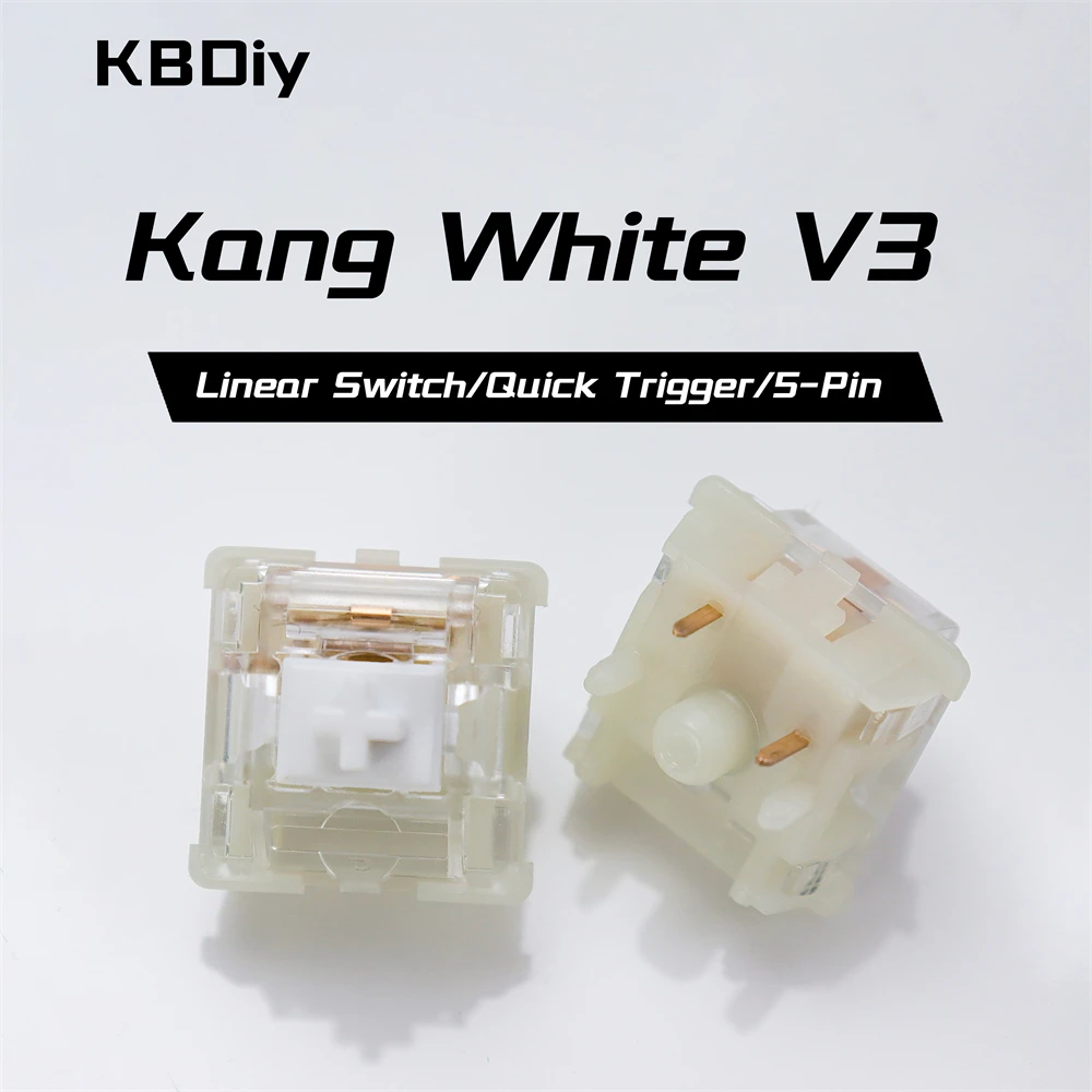 Wholesales KTT Kang White V3 Switches Mechanical Keyboard Switch 5Pin Custom Cherry RGB SMD Gaming Compatible With MX Switch