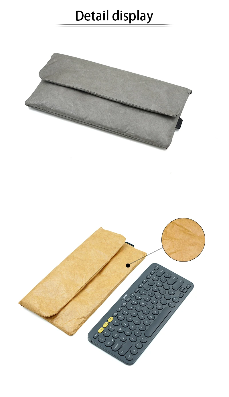 2021 New ultra-thin sleeve pouch cover,Paper Material Keyboard sleeve case for Logitech K380 Magic Keyboard with Numeric Keypad