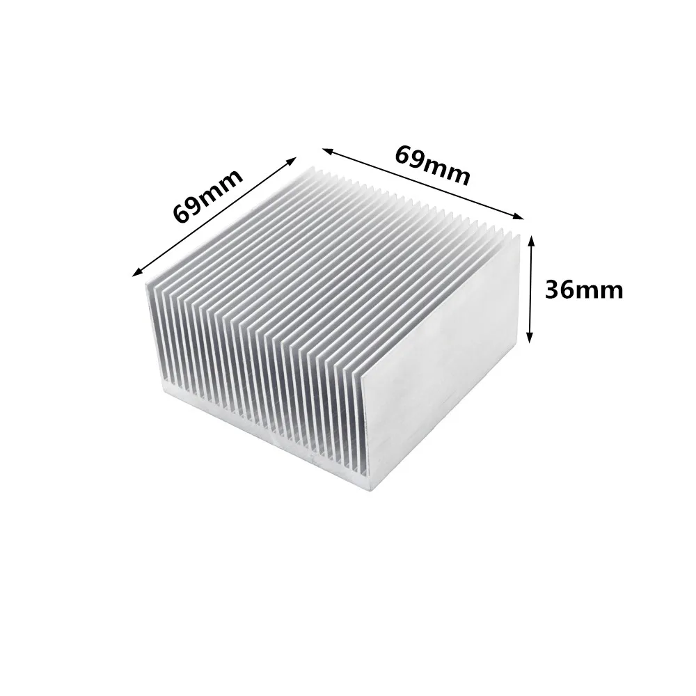 Extruded Aluminum Heatsink Heat Sink Radiator for Electronic LED Chip Power Amplifier Cooler Cooling Heat Dissipation