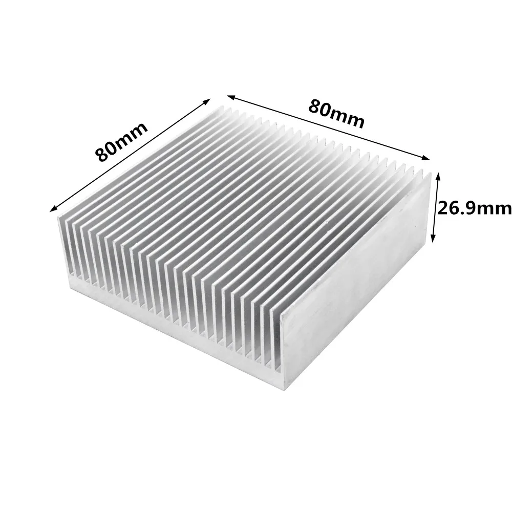 Extruded Aluminum Heatsink Heat Sink Radiator for Electronic LED Chip Power Amplifier Cooler Cooling Heat Dissipation
