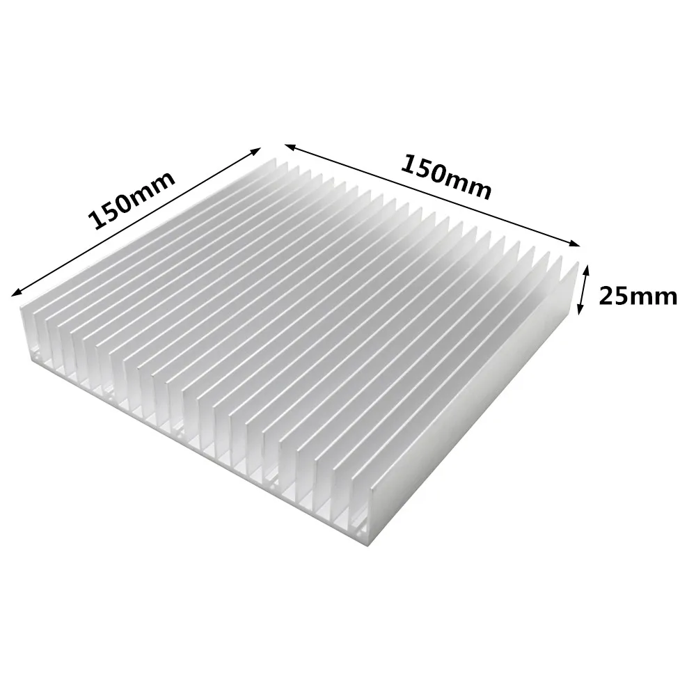 Extruded Aluminum Heatsink Heat Sink Radiator for Electronic LED Chip Power Amplifier Cooler Cooling Heat Dissipation