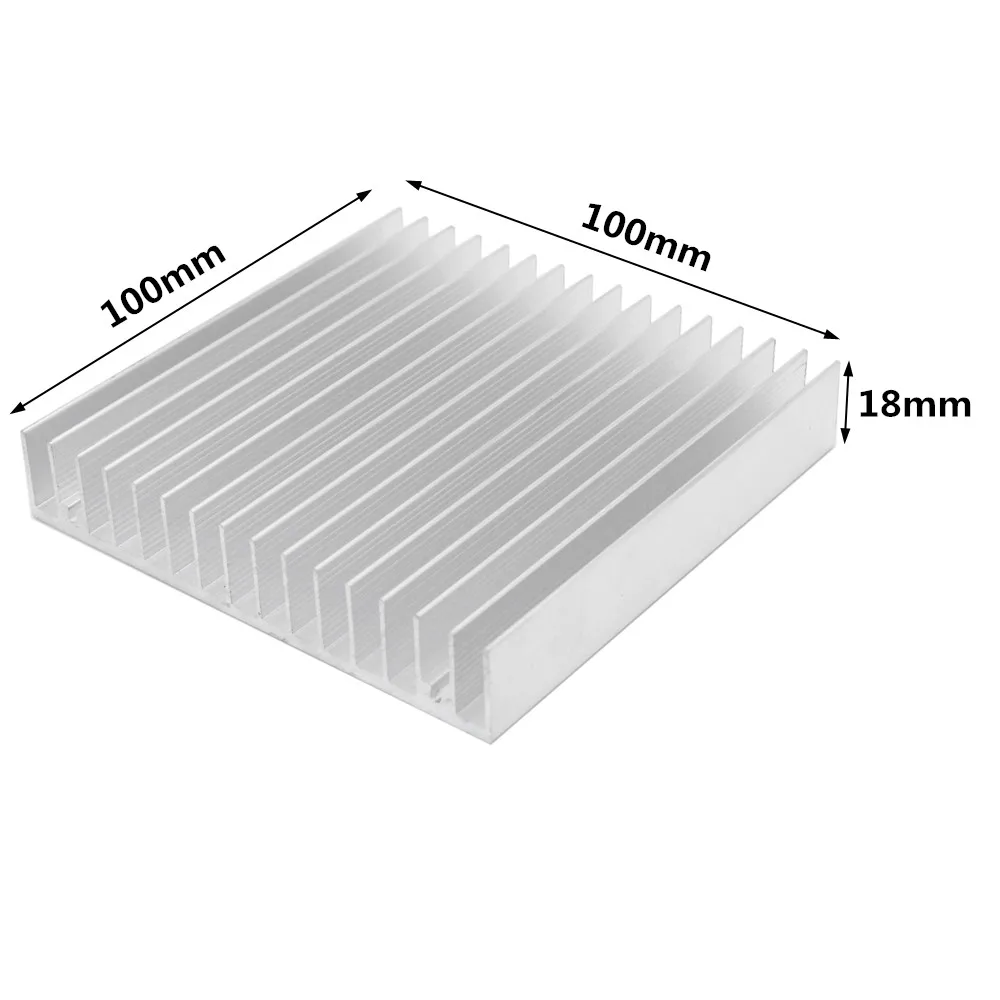 Extruded Aluminum Heatsink Heat Sink Radiator for Electronic LED Chip Power Amplifier Cooler Cooling Heat Dissipation