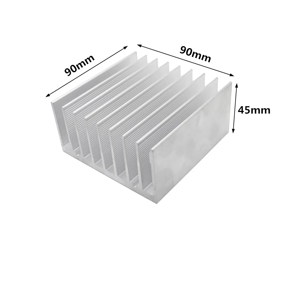 Extruded Aluminum Heatsink Heat Sink Radiator for Electronic LED Chip Power Amplifier Cooler Cooling Heat Dissipation