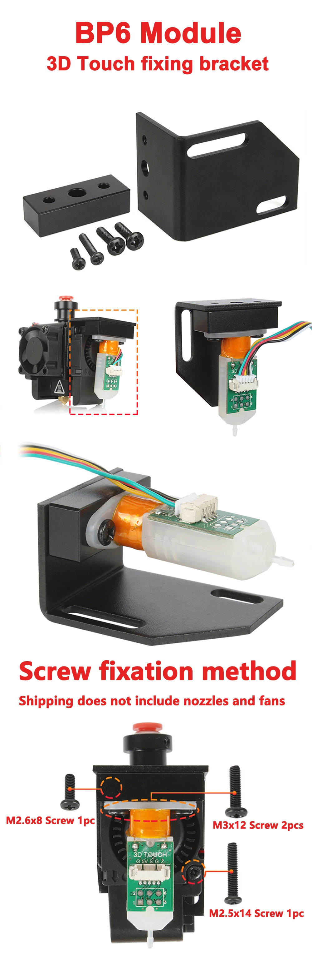 3D Printer Parts 3D Touch Sensor Auto Bed Leveling Sensor BL Touch BLTouch Improve Printing Precision Mk8 I3 For Ender 3 Pro
