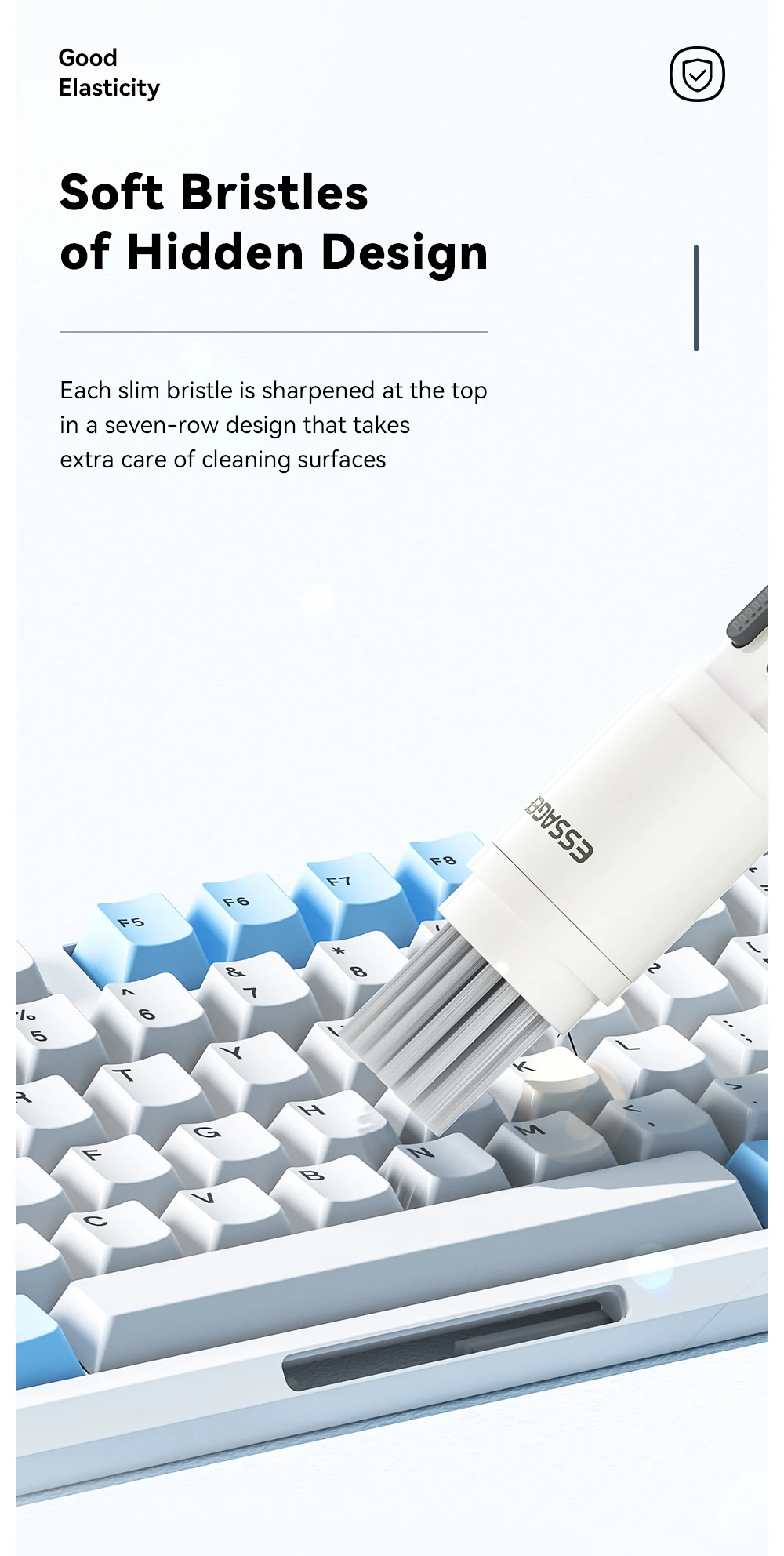Essager 5 in 1 Cleaning Kit For Computer Keyboard Cleaner Brush Earphones Cleaning Pen For AirPods Pro 3 iPhone Cleaning Tools