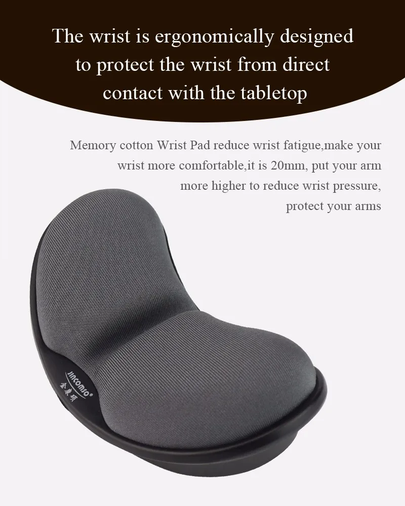 Anti-skid Memory Foam Mouse Pad Mousepad Support Wrist Rest Mat Ergonomic Office Healthy Mouse Pad for Computer Laptop Desktop