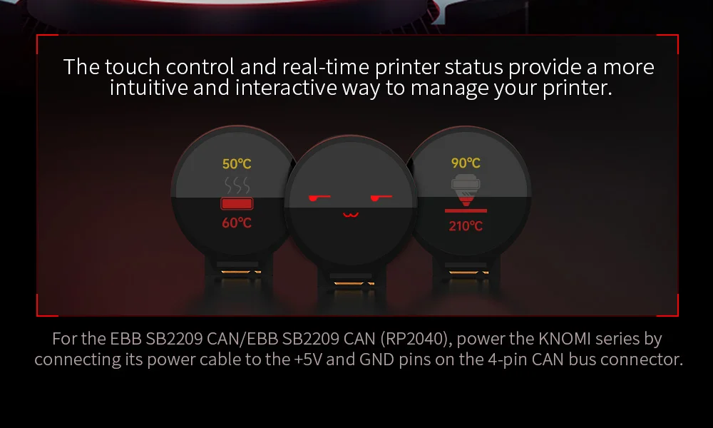 BIGTREETECH EBB SB2209 CAN/USB Board For Klipper Voron StealthBurner KNOMI Octopus Pro Raspberry Pi Canbus HeadTool PT1000