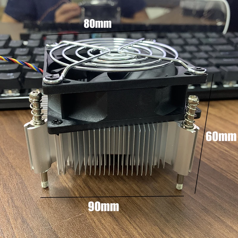 80MM CPU Air Cooler 4PIN PWM Cooling PC Radiator Fan for Intel 2011 X79 X99 CPU Fan Ventilador