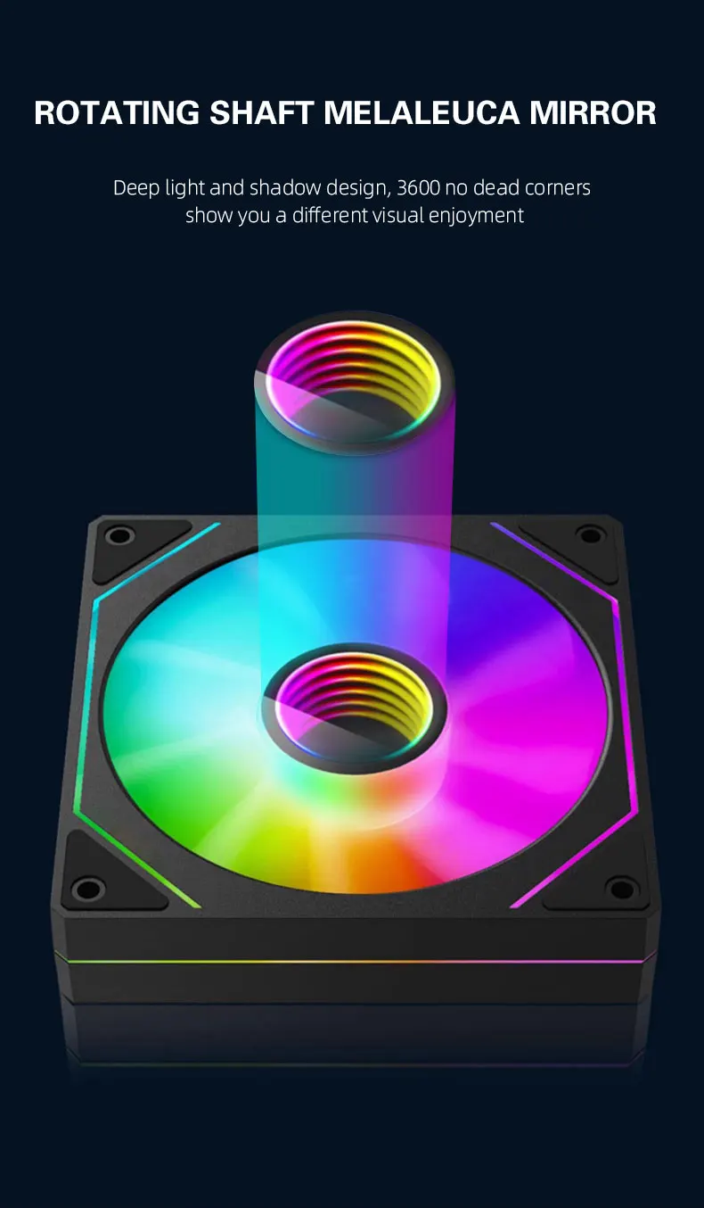 Prism 4 PRO ARGB Fan PC 120mm Computer Case Fan 4pin PWM CPU Cooling Fans 3pin 12v RGB