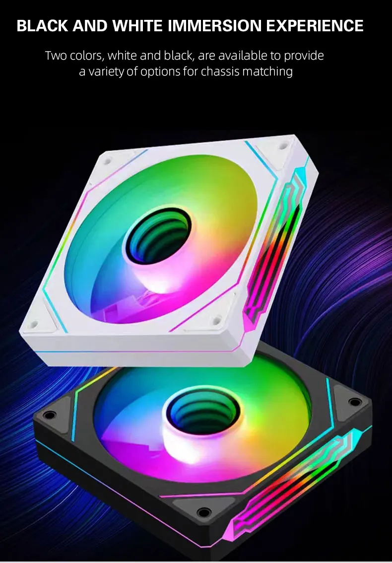 Prism 4 PRO ARGB Fan PC 120mm Computer Case Fan 4pin PWM CPU Cooling Fans 3pin 12v RGB