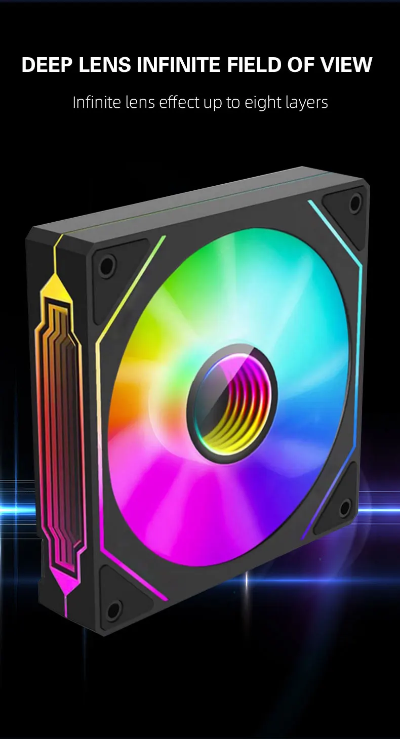 Prism 4 PRO ARGB Fan PC 120mm Computer Case Fan 4pin PWM CPU Cooling Fans 3pin 12v RGB