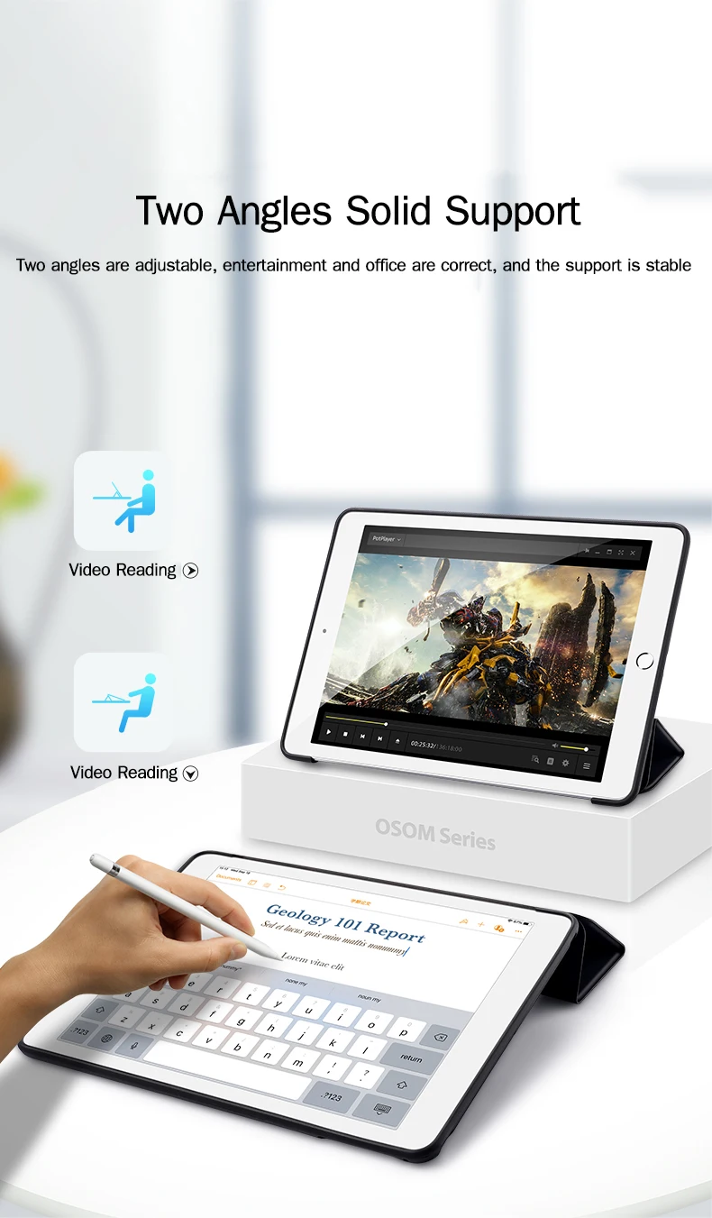 Leather Case For Ipad 10.2 5 6 7 8 9 10th Gen Smart Cover Funda For iPad Air 2 3 4 5 10.9 pro 11 10.5 Magnetic TPU Silicone Case