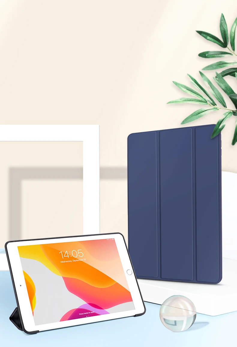Leather Case For Ipad 10.2 5 6 7 8 9 10th Gen Smart Cover Funda For iPad Air 2 3 4 5 10.9 pro 11 10.5 Magnetic TPU Silicone Case