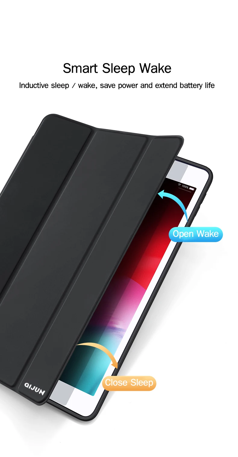 Leather Case For Ipad 10.2 5 6 7 8 9 10th Gen Smart Cover Funda For iPad Air 2 3 4 5 10.9 pro 11 10.5 Magnetic TPU Silicone Case