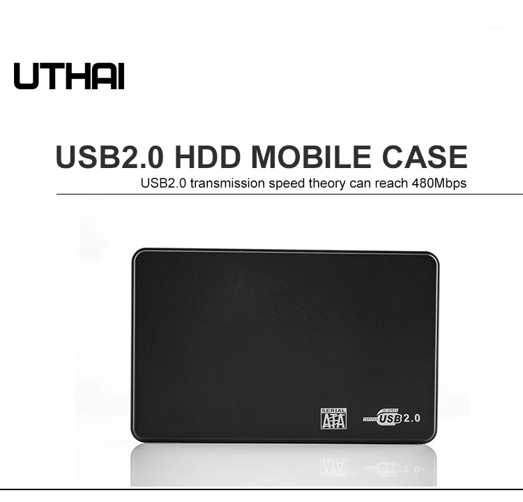 UTHAI T22 2.5" SATA to USB3.0 HDD Enclosure Mobile Hard Drive Cases for SSD External Storage HDD Box With USB3.0/2.0 Cable ABS