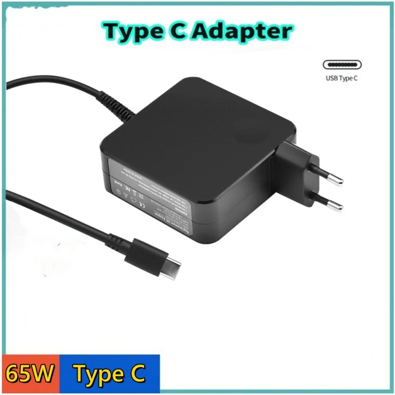 65W Type C 20V 3.25A 45W USB C Phone PD Laptop Charger Power Ac Adapter For MacBook ASUS ZenBook Lenovo Dell Xiaomi Air HP Sony