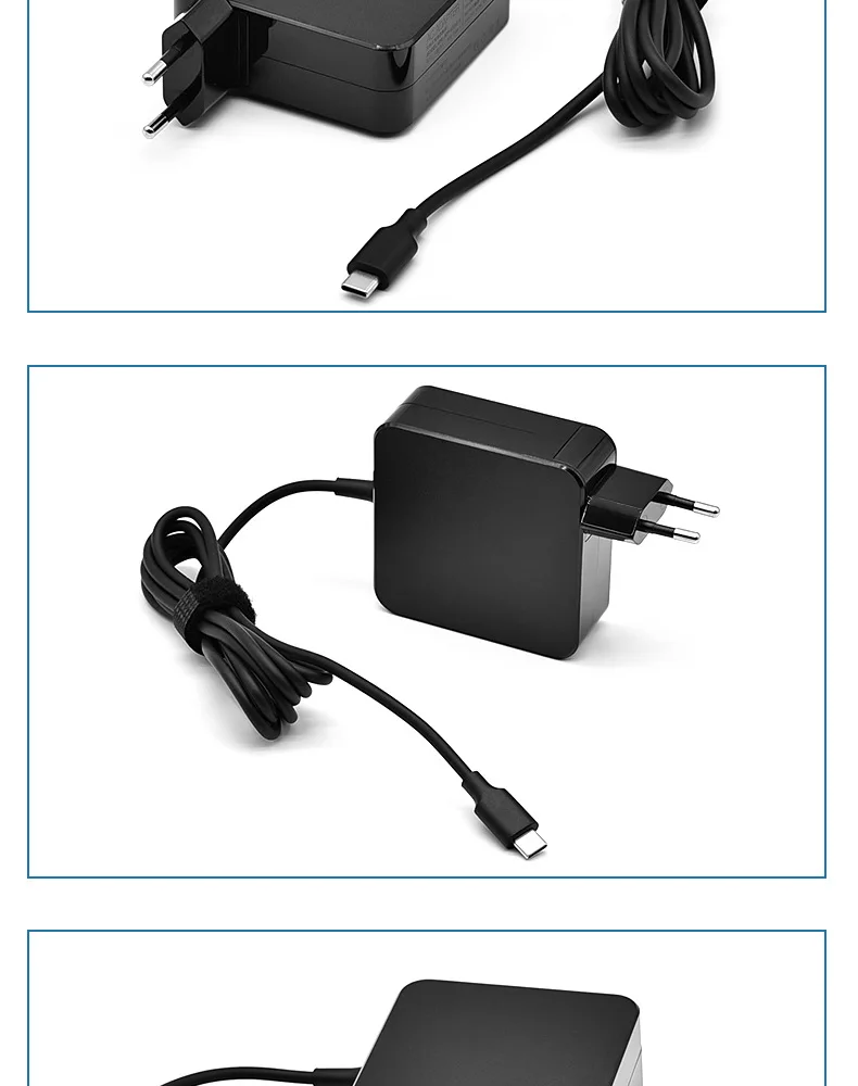 65W Type C 20V 3.25A 45W USB C Phone PD Laptop Charger Power Ac Adapter For MacBook ASUS ZenBook Lenovo Dell Xiaomi Air HP Sony