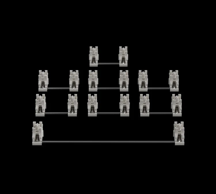 Designer Studio Plate Mount Stabilizers Adaptive 6.25U 7U Flexible Structure Mechanical Keyboard