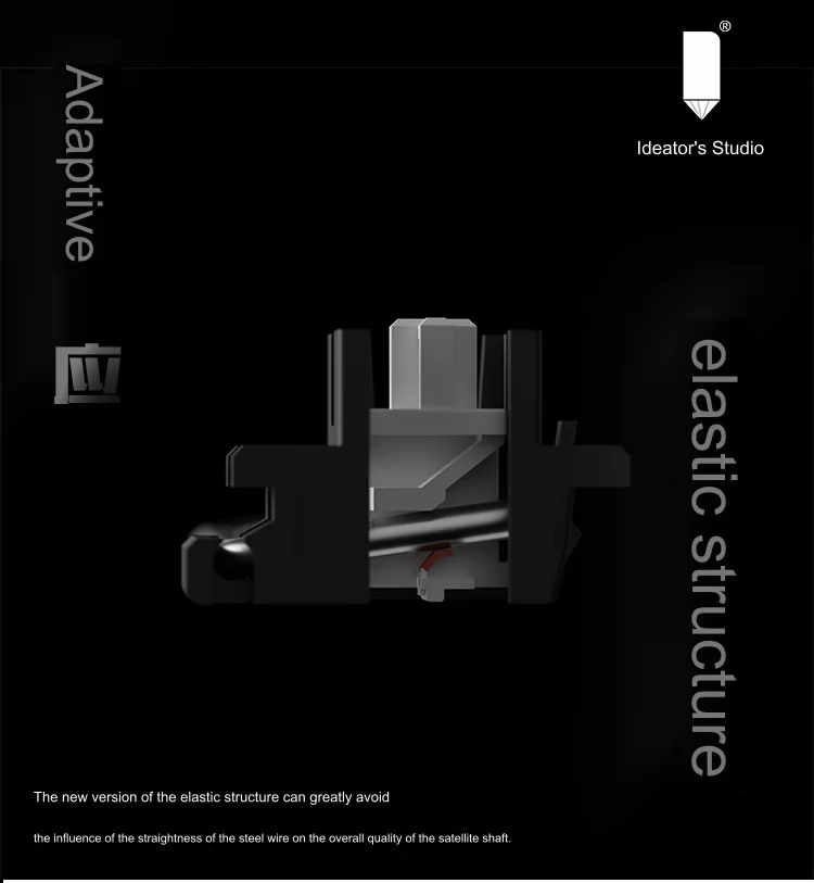 Designer Studio Plate Mount Stabilizers Adaptive 6.25U 7U Flexible Structure Mechanical Keyboard