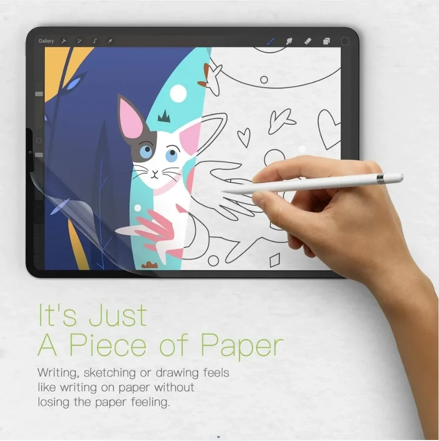 3Pcs Paper Feel Like Screen Protector For ipad 9th Generation 8 7 6 Air 5 4 10th Pro 11 10.5 9.7 Mini 4 5 6 No Glass