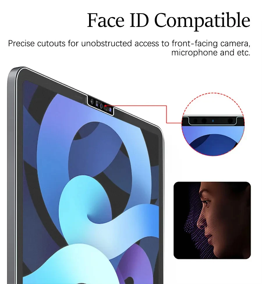 3Pcs Paper Feel Like Screen Protector For ipad 9th Generation 8 7 6 Air 5 4 10th Pro 11 10.5 9.7 Mini 4 5 6 No Glass