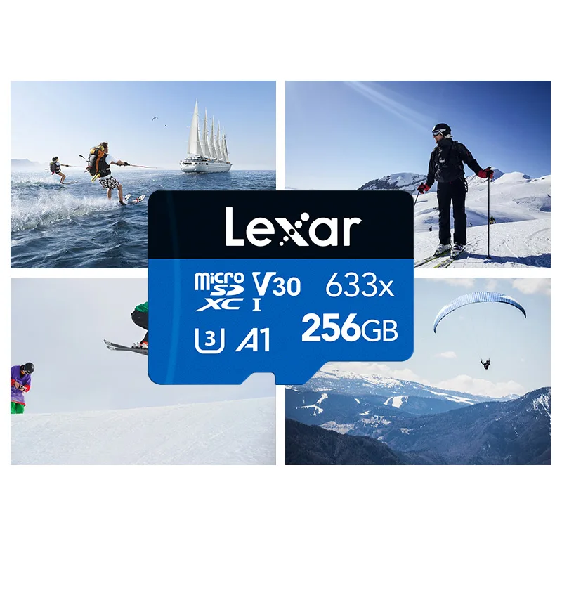100% Original Lexar 633x Memory Card 32GB 64GB 128GBClass 10 High Speed 256GB 512GB TF Card UHS-I A1 Micro SD Card