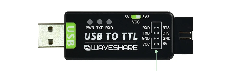 Industrial USB To TTL Converter Original FT232RL/CH343G Multi Protection & Systems Support Stable Transmission LED Indicators