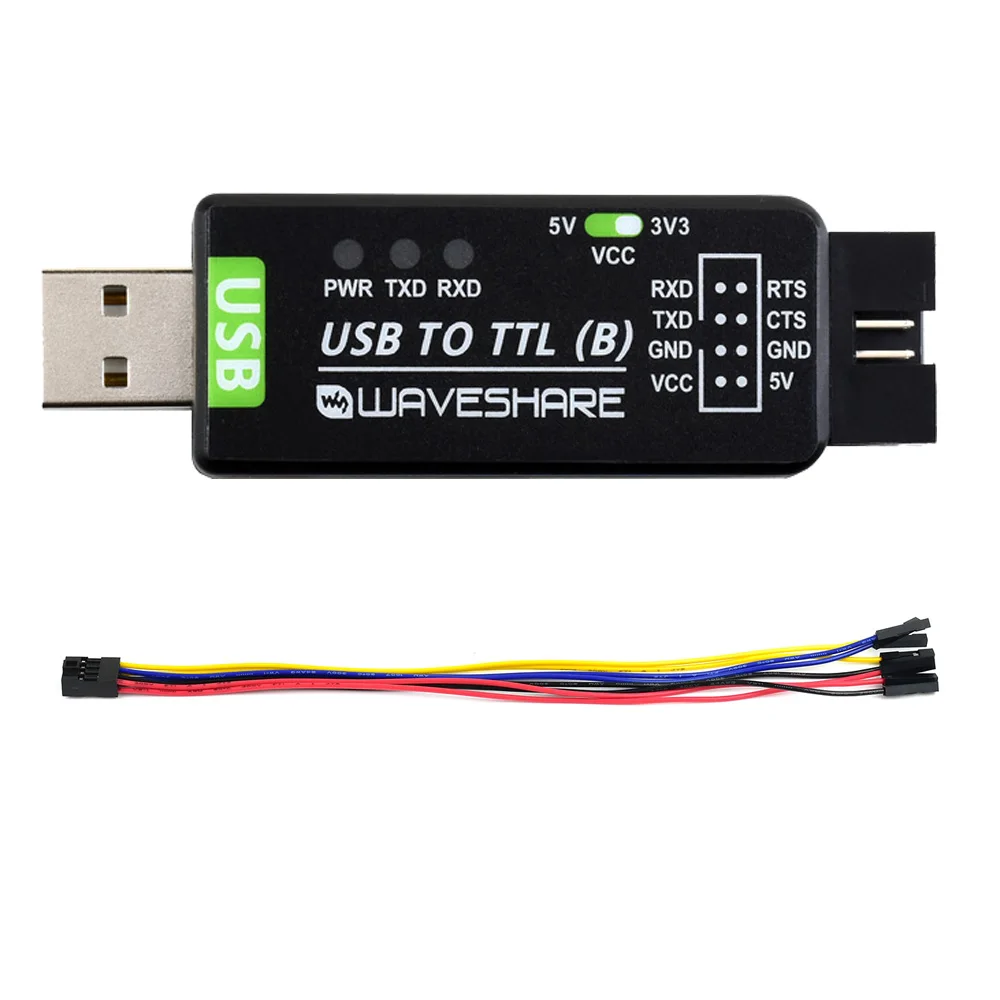Industrial USB To TTL Converter Original FT232RL/CH343G Multi Protection & Systems Support Stable Transmission LED Indicators