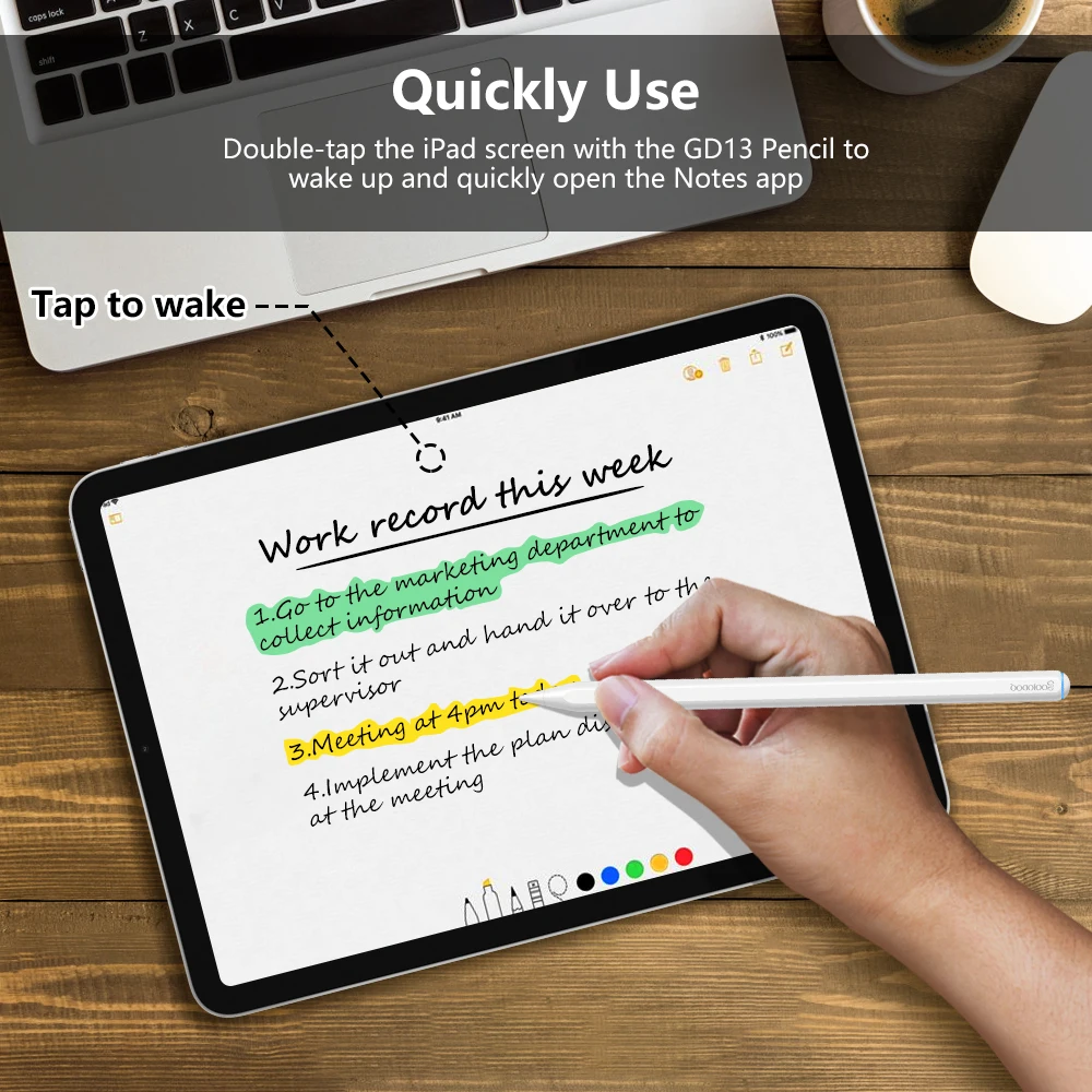 For Apple Pencil 2 1 with Wireless Charging, for iPad Pencil Palm Rejection Tilt Pen for iPad Air 4 5 Pro 11 12.9 Mini 6 Stylus