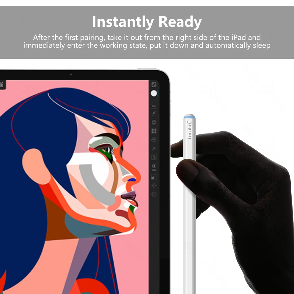 For Apple Pencil 2 1 with Wireless Charging, for iPad Pencil Palm Rejection Tilt Pen for iPad Air 4 5 Pro 11 12.9 Mini 6 Stylus