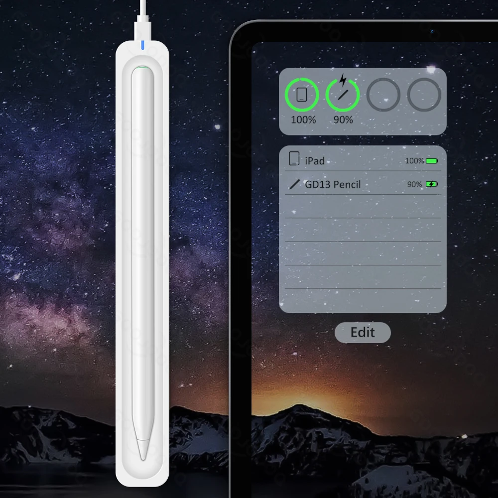For Apple Pencil 2 1 with Wireless Charging, for iPad Pencil Palm Rejection Tilt Pen for iPad Air 4 5 Pro 11 12.9 Mini 6 Stylus